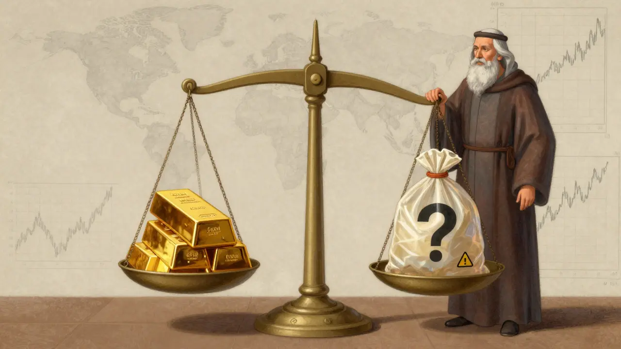 Classical scale weighing regulatory safety against emerging market risks