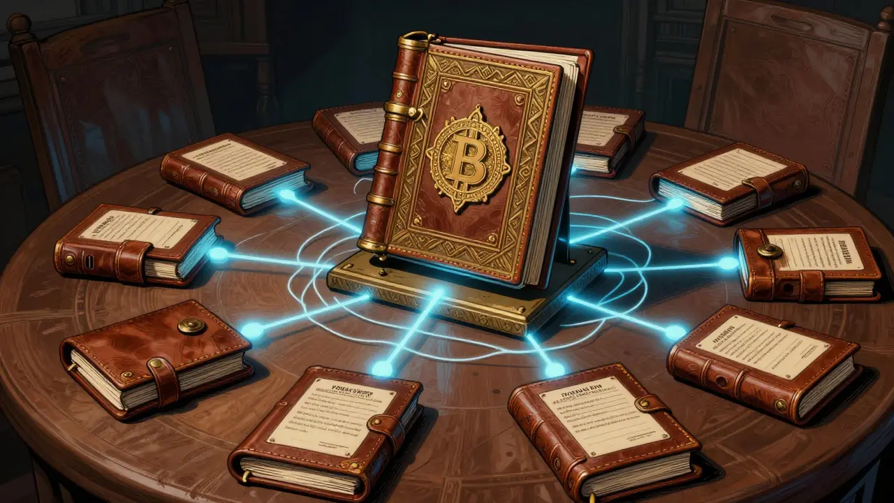 Illustration of master and wallet contracts connecting on TON blockchain