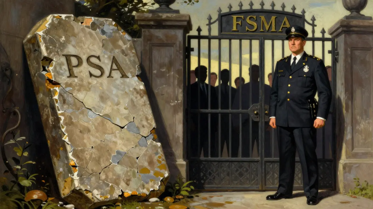 Illustration of FSMA regulations replacing older PSA framework