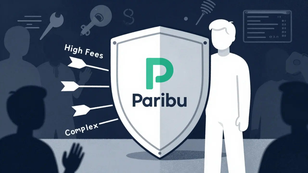 Shield protecting beginner trader from high fees and complexity
